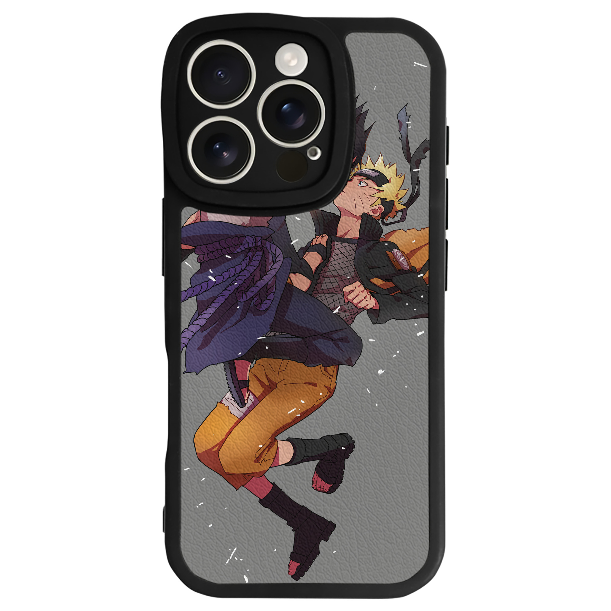 （画像用） NARUTO -ナルト- NARUTO -ナルト- 疾風伝 【iPhone 16シリーズ対応】シリコンスマホケース（レザー調） 材質：シリコン